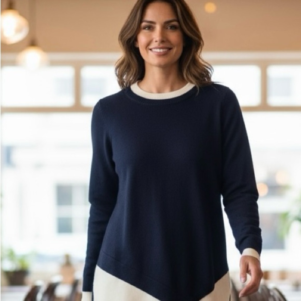 525 America long sleeve rayon/no one sweater size large.